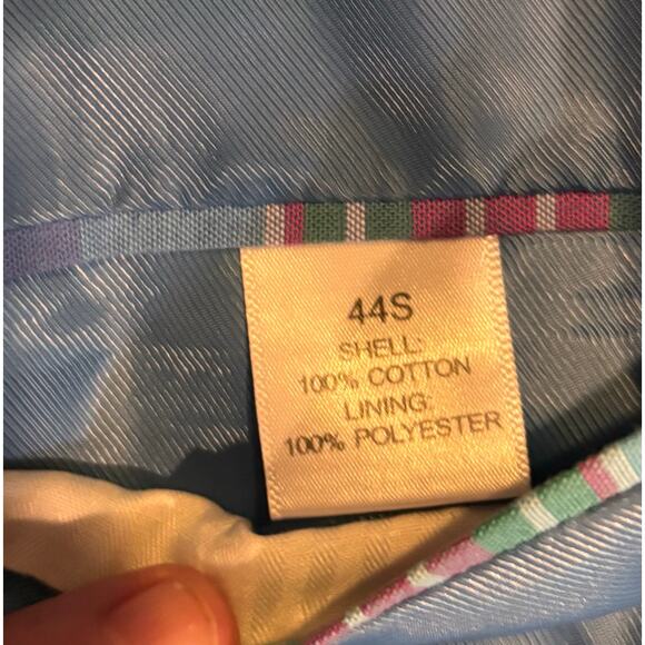 Saddlebred men’s plaid 2 button colorful blazer sport coat cotton men’s 44S - Picture 4 of 13